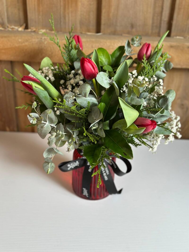 Crimson Elegance Bouquet - Image 4