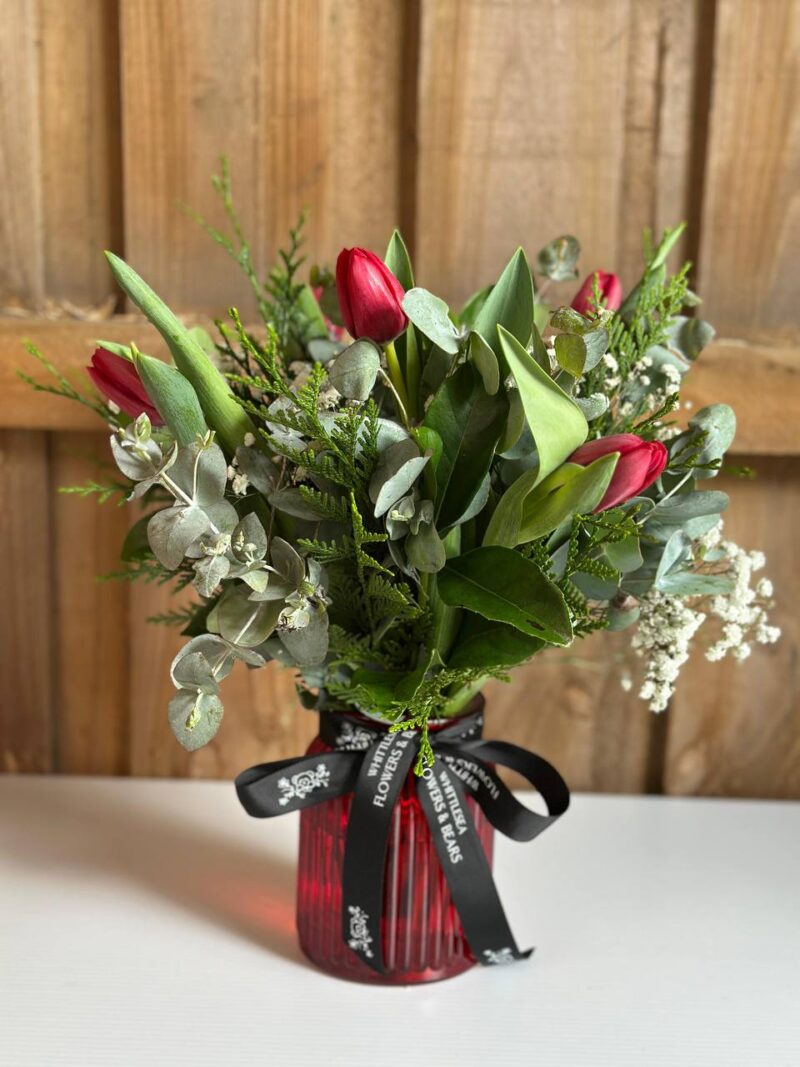 Crimson Elegance Bouquet - Image 3